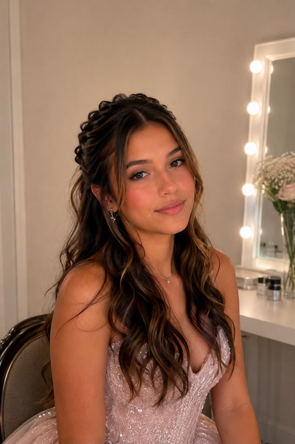 MAQUILLAJE y PEINADO HOMENAJEADA (Novia Quince Bat Mitzvah)